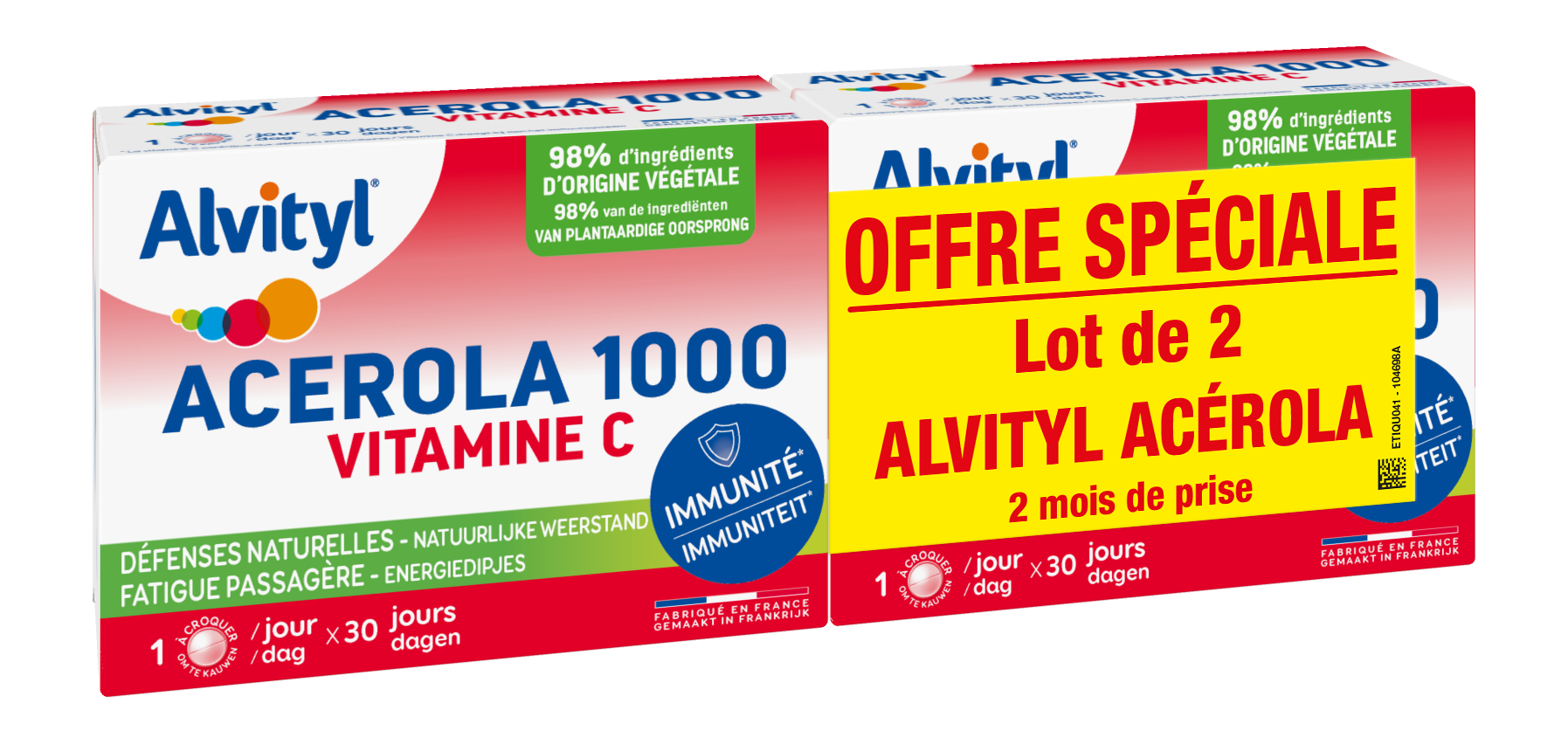 image Alvityl Acérola 1000 vitamine C URGO (6 produits)